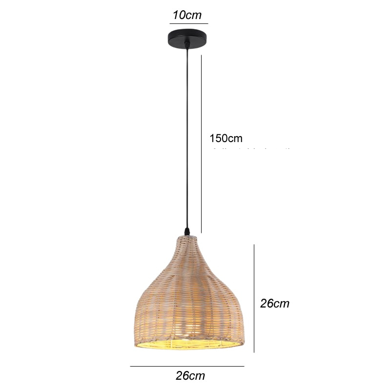 BambooLife - Handwoven Bamboo Pendant Light
