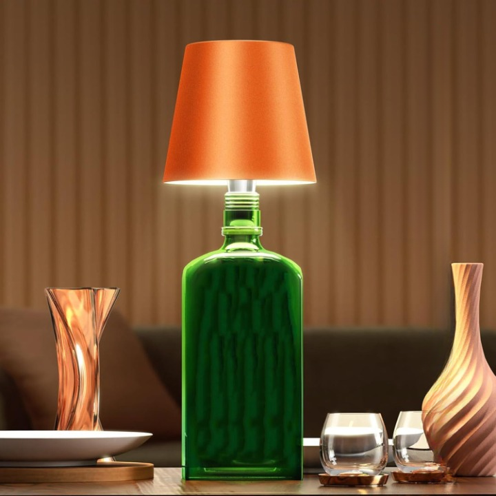 EmberGlow - Wireless Bottle Lamp with Touch Control and USB Charging