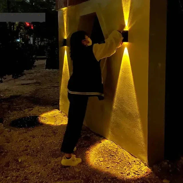 EcoSun - Compact Solar Wall Light for Outdoor Use