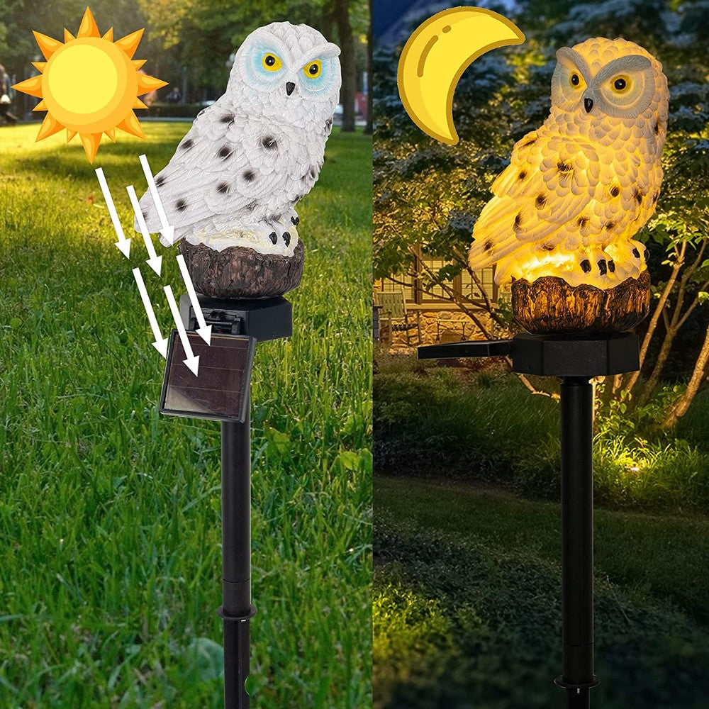 Owlight - Lampe Solaire Décorative en Forme de Hibou pour Jardin