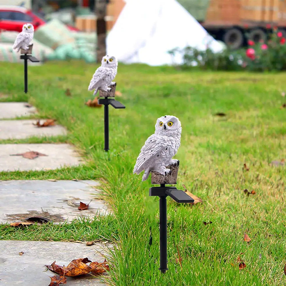 Owlight - Lampe Solaire Décorative en Forme de Hibou pour Jardin