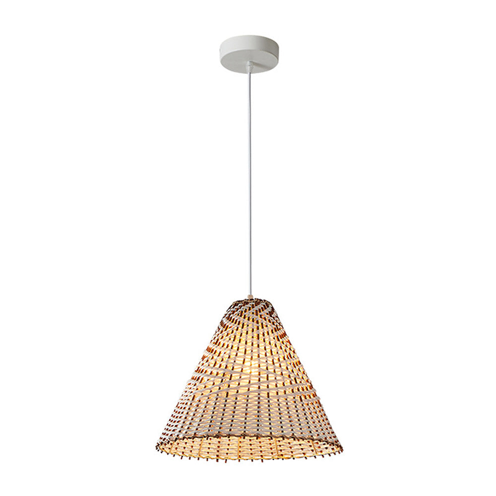 BohoWick - Handwoven Rattan Pendant Light for Boho Chic Interiors