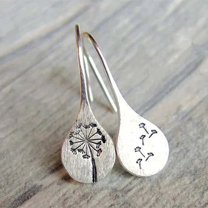 Amira - Boucles d'oreilles pissenlit en argent 925