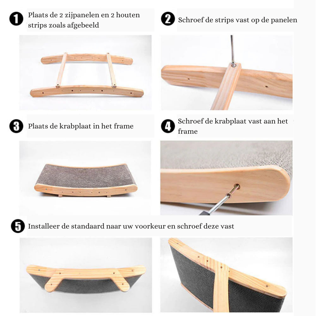 Smatch - Griffoir Chat Design Minimaliste Bois