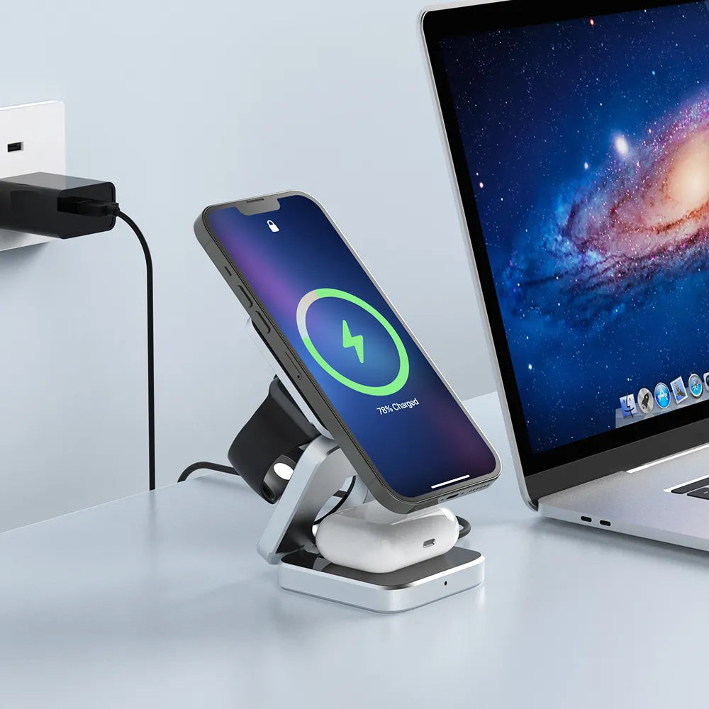 Infinite Power - Chargeur Sans Fil 3-en-1 Smartphones