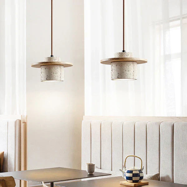 EarthLuxe Chandelier - Luxury Travertine Design Light