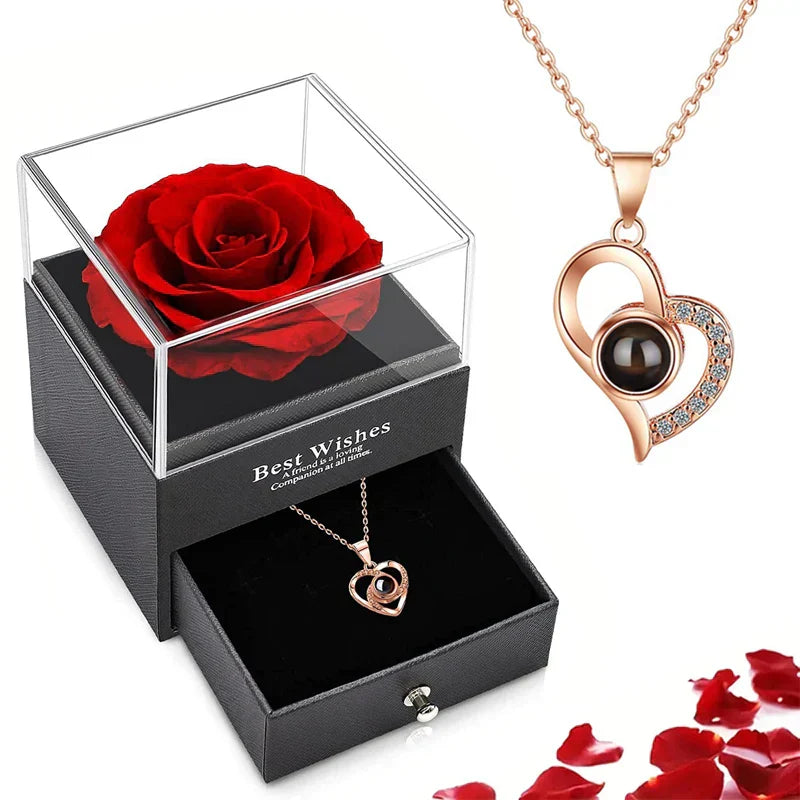 EternalLove - Collier cœur en 100 langues