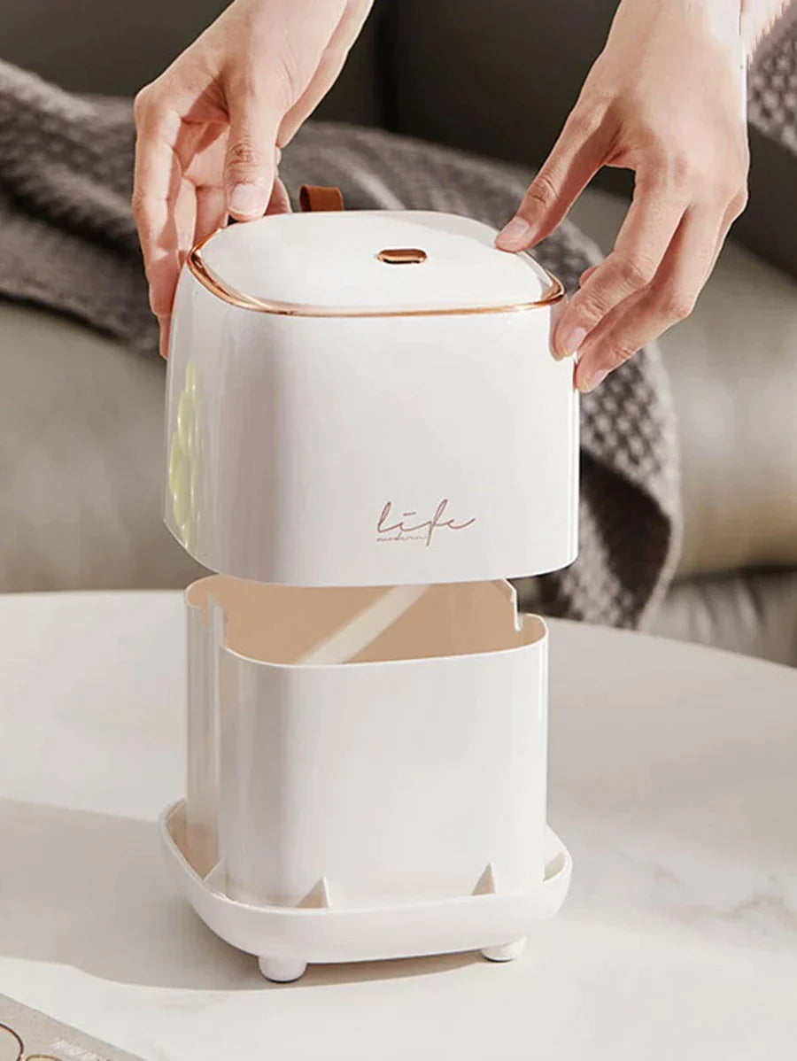 LuxeBin - Poubelle de Table Élégante pour Espace