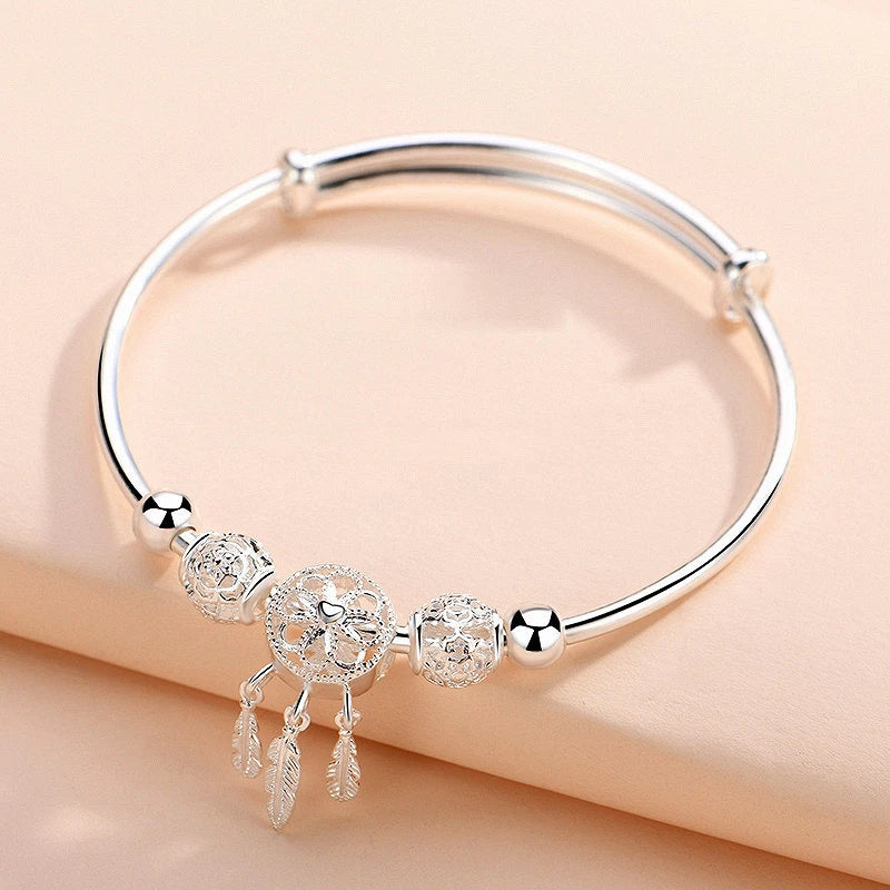 Lisa - Bracelet attrape-rêves en argent 925 réglable