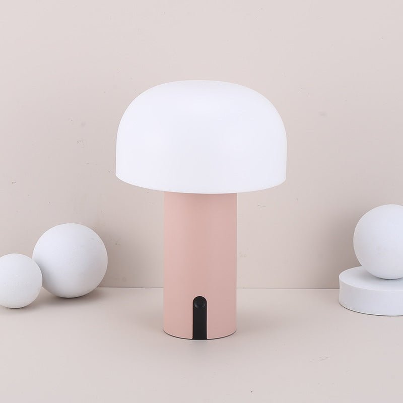 MushroomGlow Table Lamp - Elegant Cordless Light with Touch Control