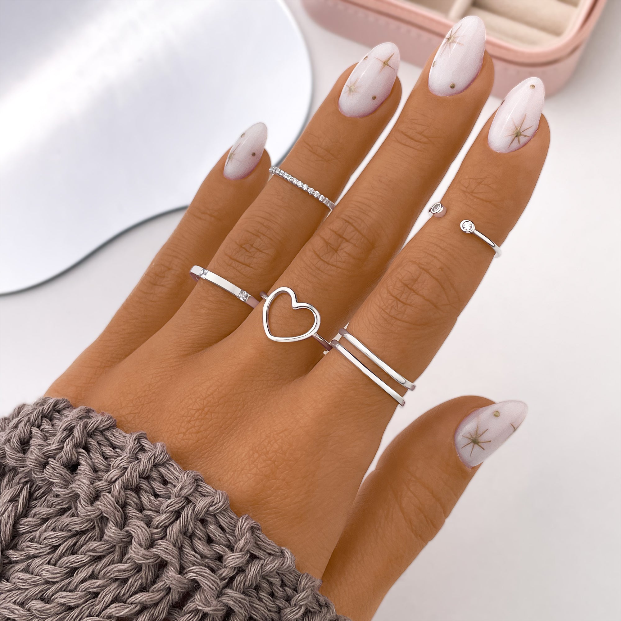 Amaya - Bague double ouverte au style moderne et raffiné