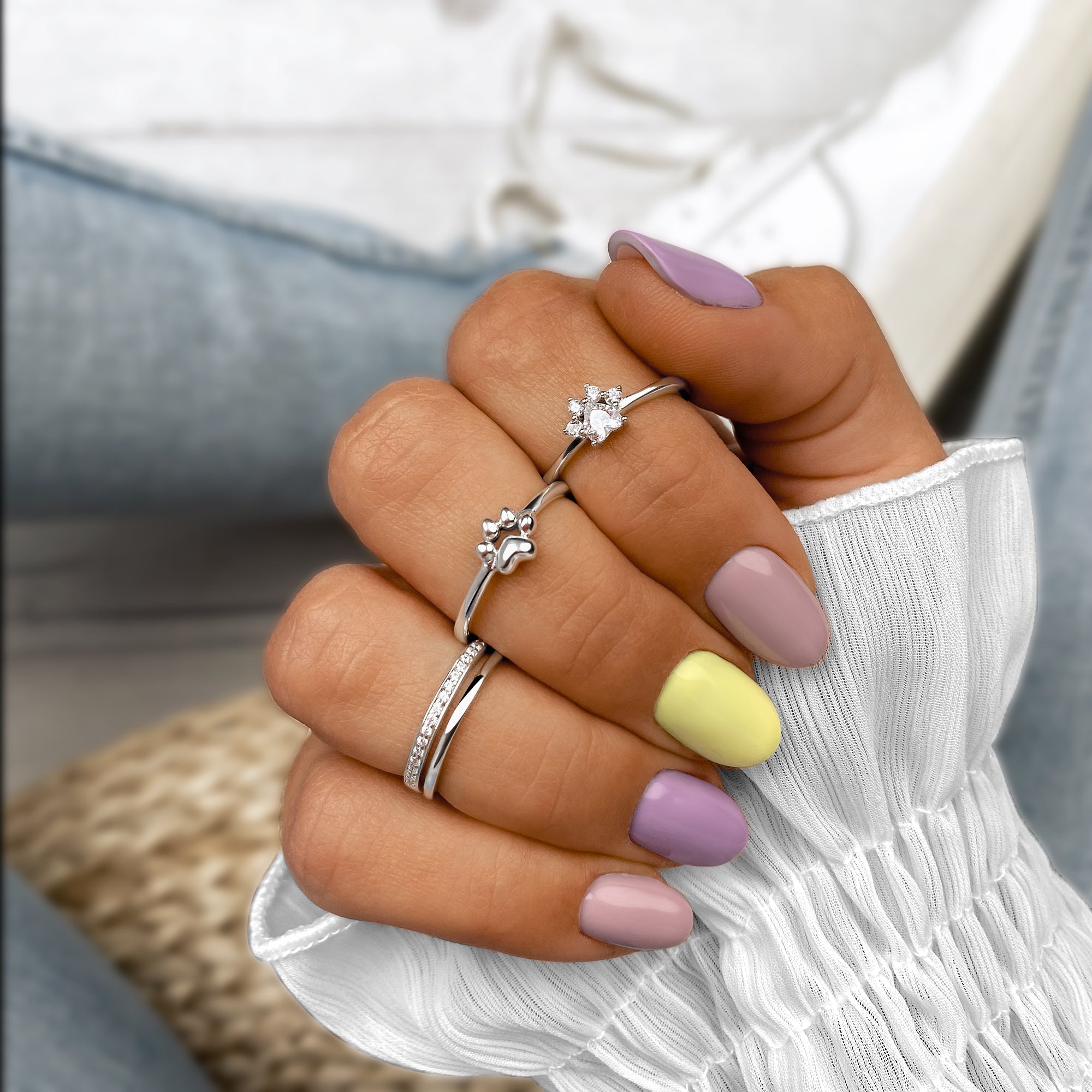 Sienna - Bague double zircone alliant raffinement et éclat