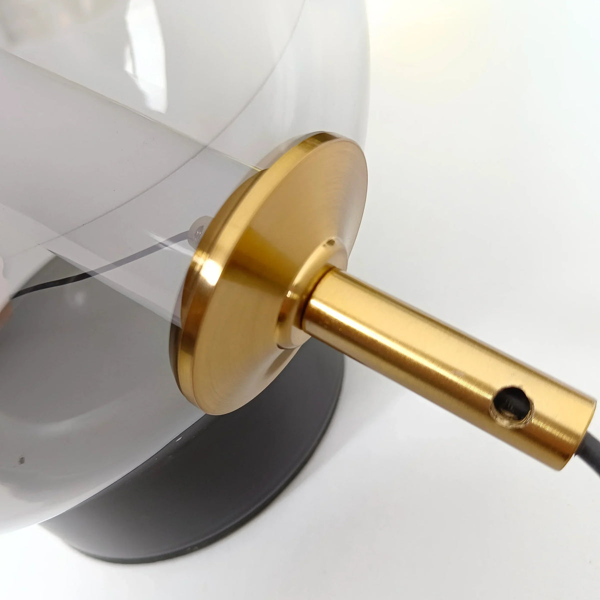 RadiantRevival - Retro Glass Table Lamp with Warm Glow
