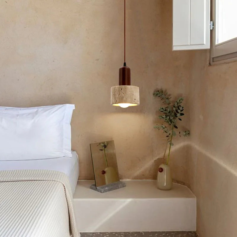 TranquilGlow Chandelier - Wabi-Sabi Stone Chandelier for a Calming Glow
