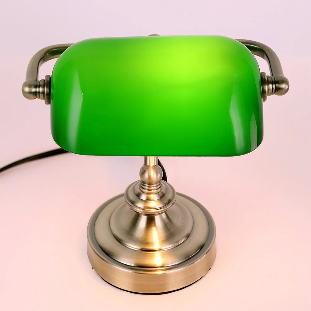 NostalGlow - Mini Retro Desk Lamp with Elegant Design