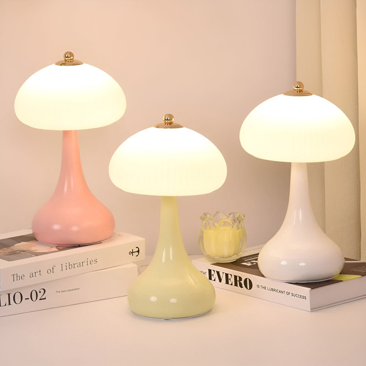Eleganza - Dimmable LED Mushroom Table Lamp