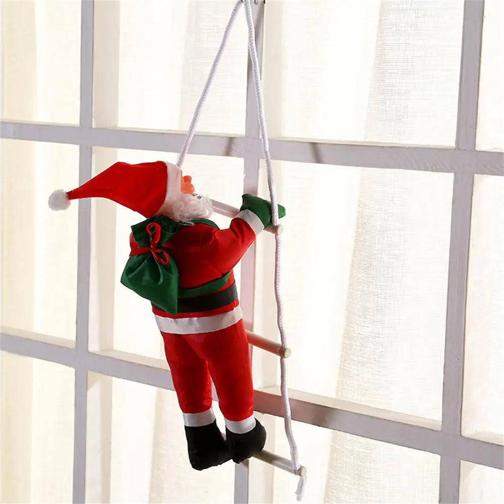 Climbing Santa - Festive Hanging Christmas Decoration