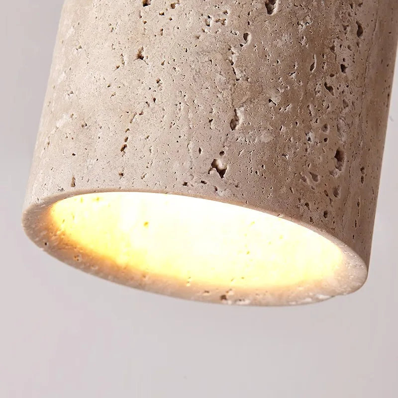 RovaStone - Recessed Travertin LED Light for Hallways and Stairs