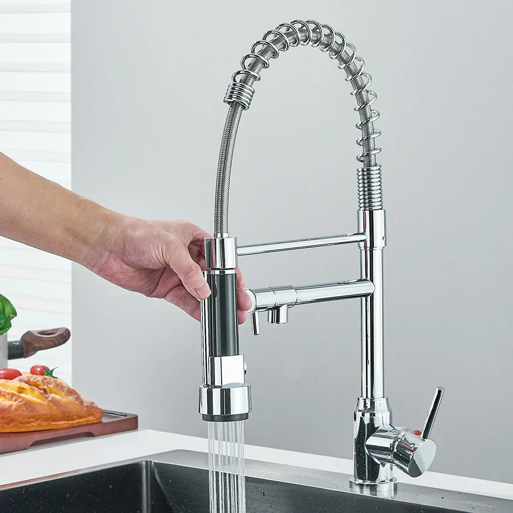 FlexiSpray - Modern Kitchen Faucet with Flexible Spout