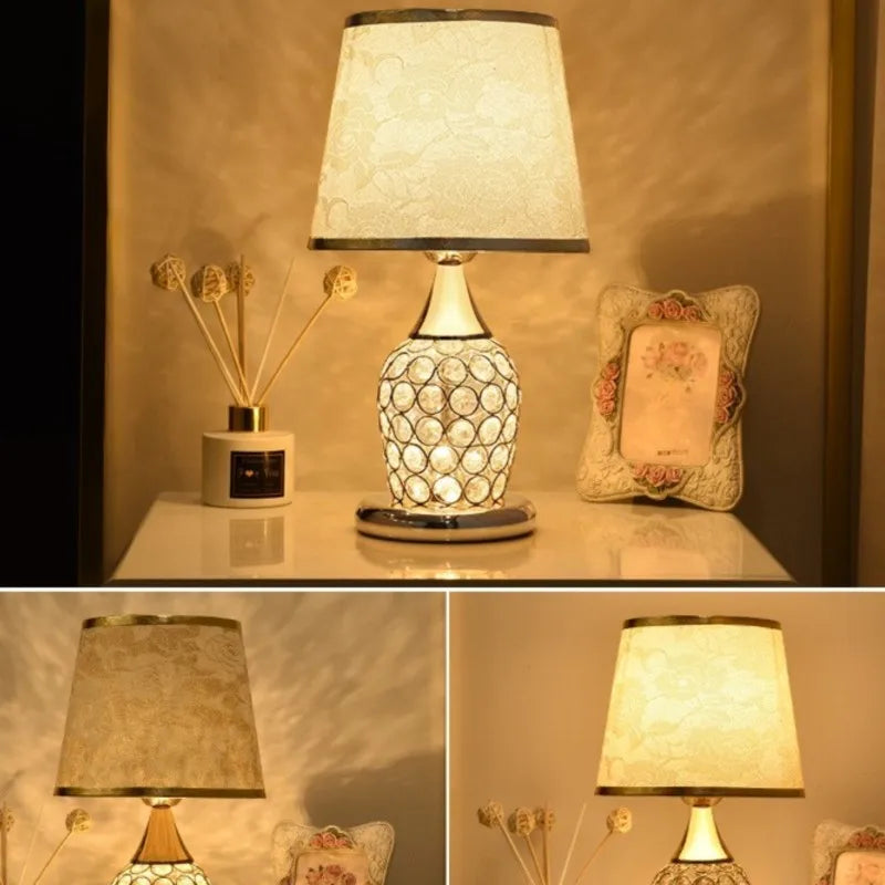 Wysteria - Elegant Crystal Glass Table Lamp