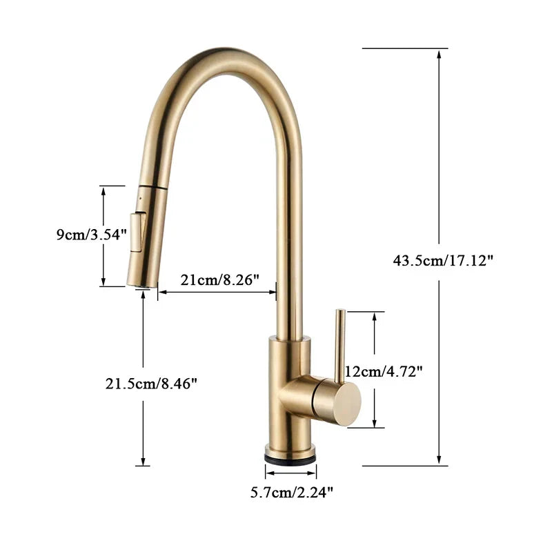 FlexiPull Faucet - 360° Rotating Modern Kitchen Mixer Tap