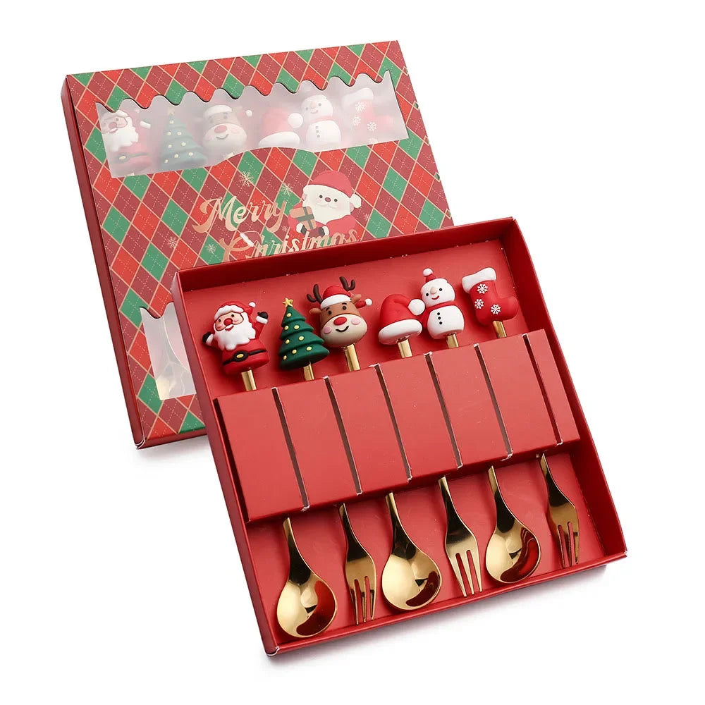 XmasSpoons - Elegant Christmas Spoon Set for the Festive Table