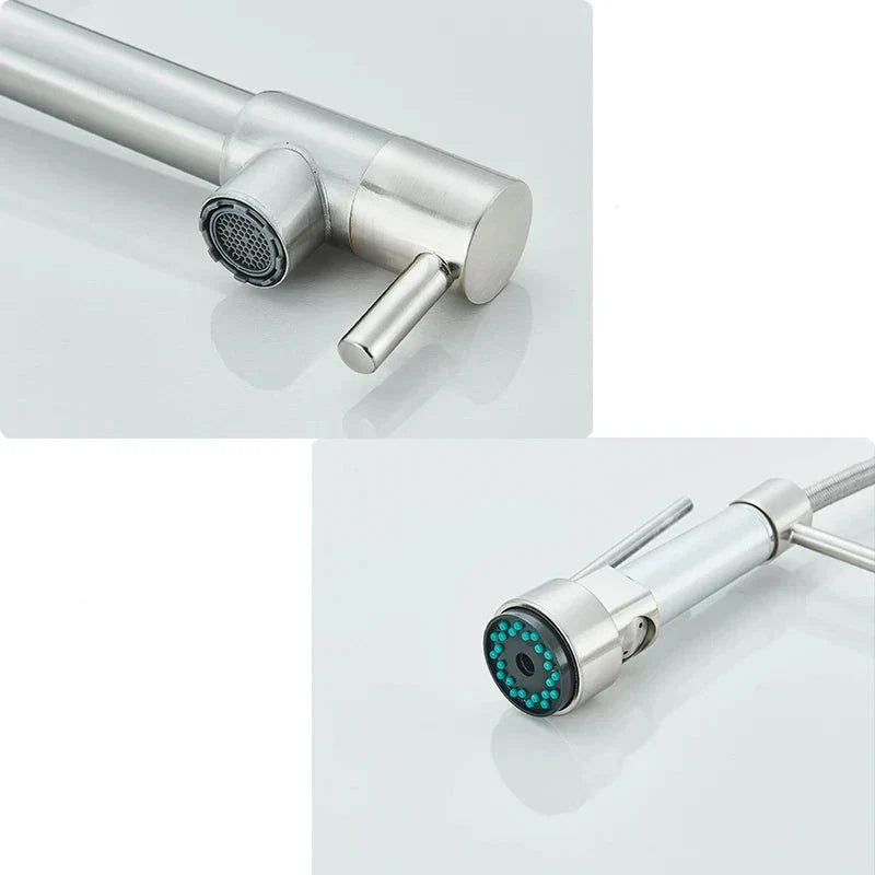 NickelFlex - 360° Rotating Modern Kitchen Mixer Tap