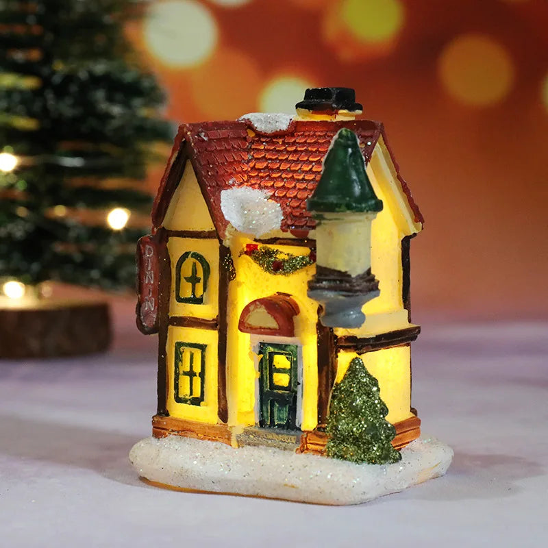MagicHome Decoration - Light-Up Christmas House Decor