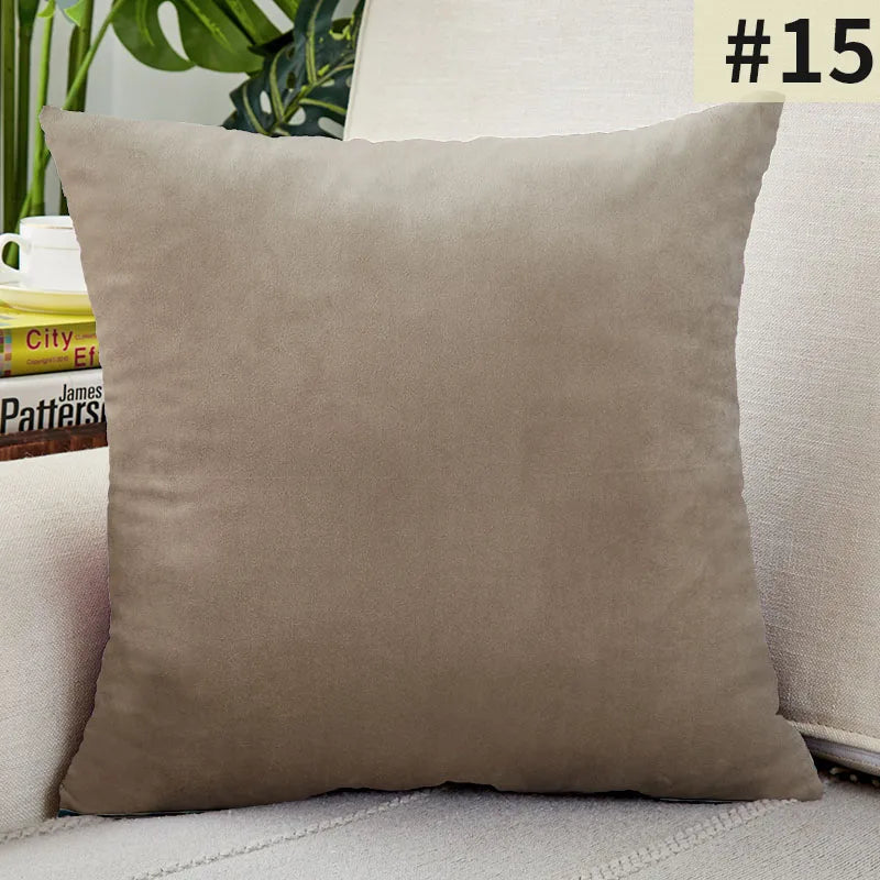 VelvetChic Cushion Cover - Solid Velvet Cover for a Luxurious Interior