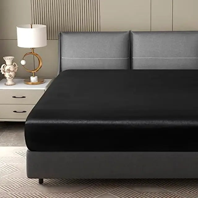 SatinDoux - Soft Satin Fitted Sheet for Ultimate Comfort
