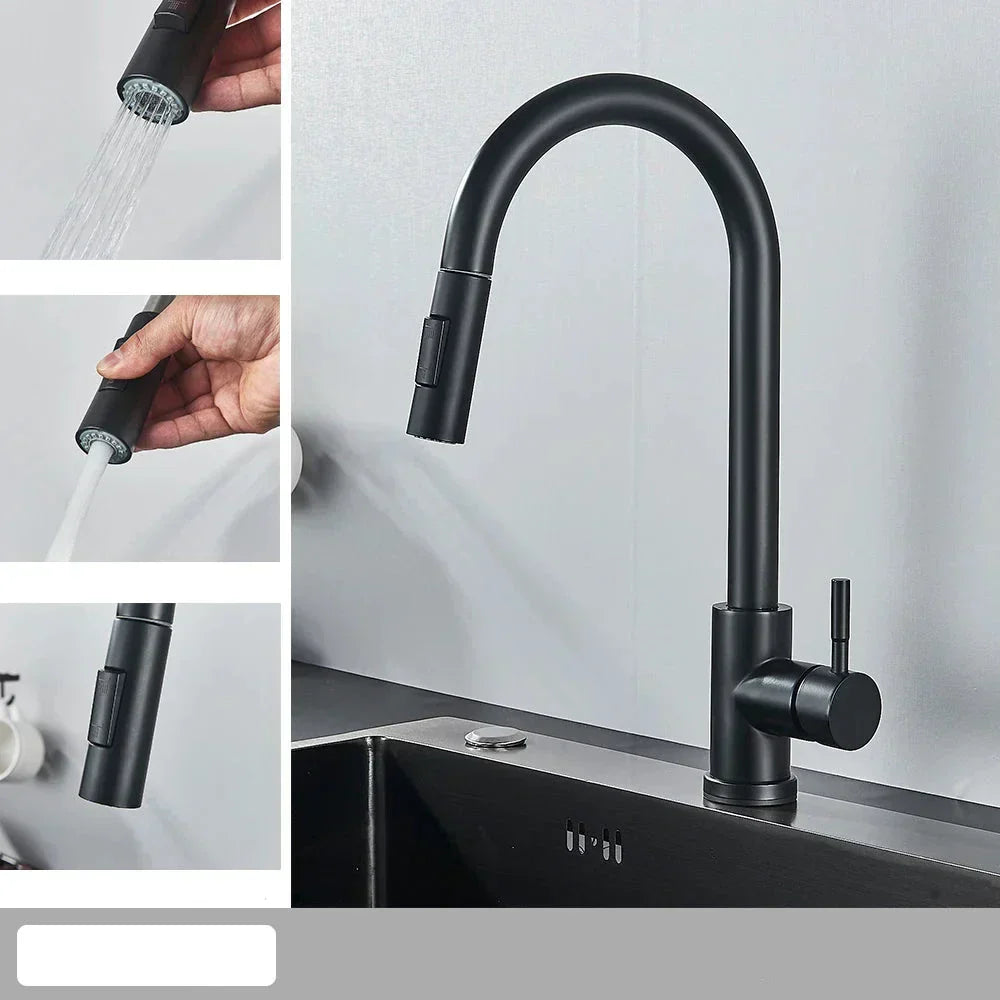 FlexiStream - Robinet de cuisine intelligent avec bec flexible