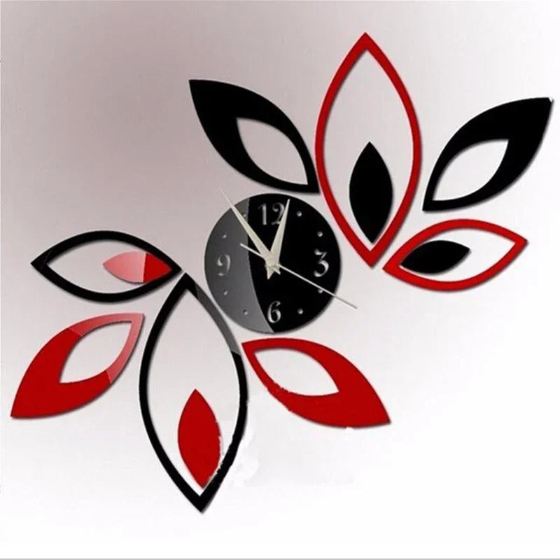 DecoTime Clock - Horloge Murale 3D en Acrylique au Design Moderne