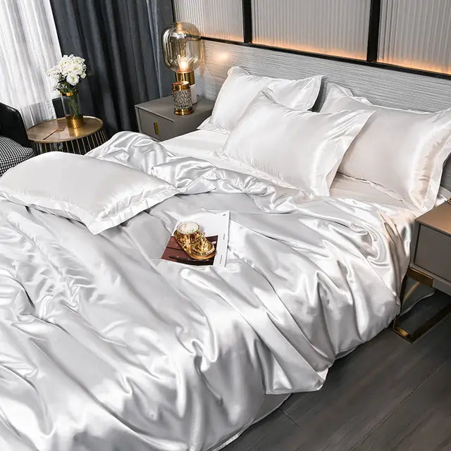 SatinLuxe Duvet Cover - Soft, Glossy Satin Bedding