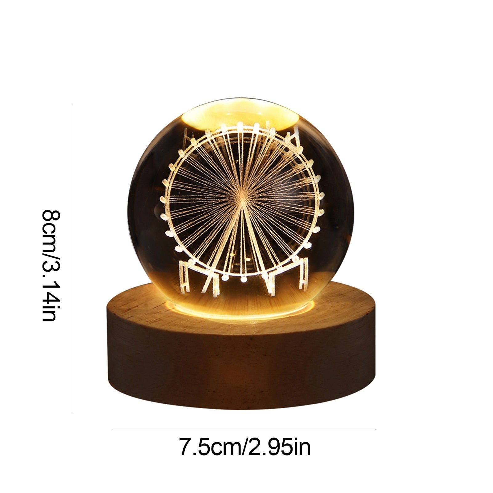 Crystal Light Ball – Sphère Lumineuse Enchantée Maison