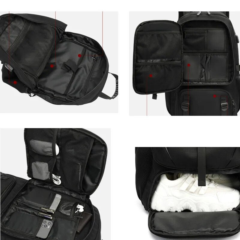 TechTrek Pro Backpack - Built-In USB Charging Port