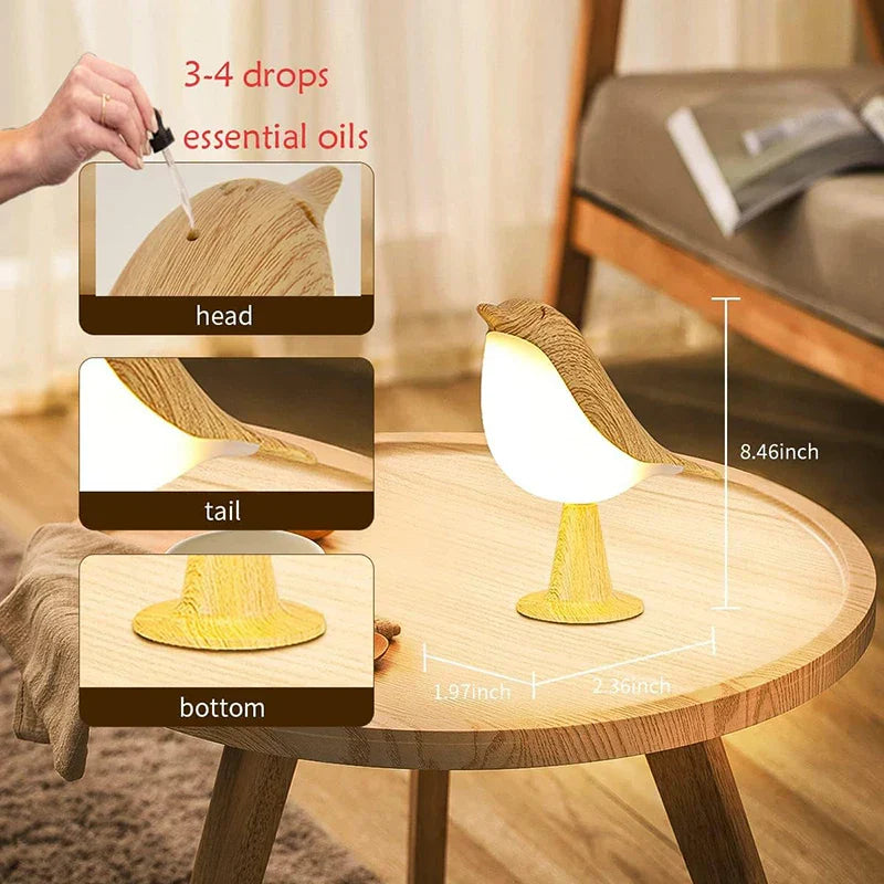Bird Lamp - Touch Night Light with Adjustable Color Lighting