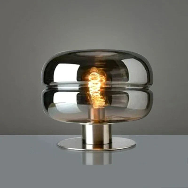 LuxeDesign - Modern Glass and Metal Table Lamp
