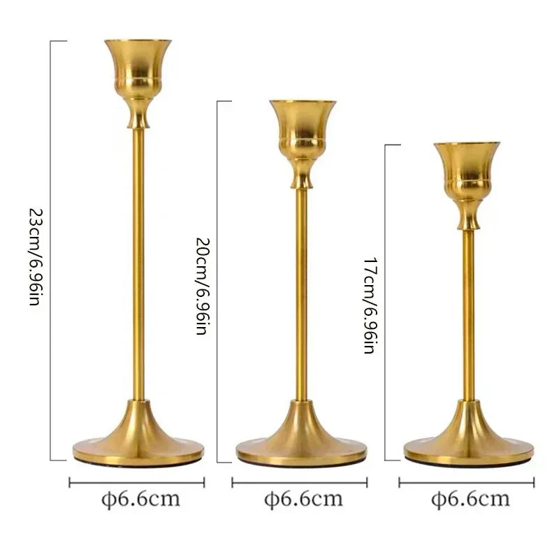 Dreamy Lights - Luxury Gold Candle Holders for Every Occasion