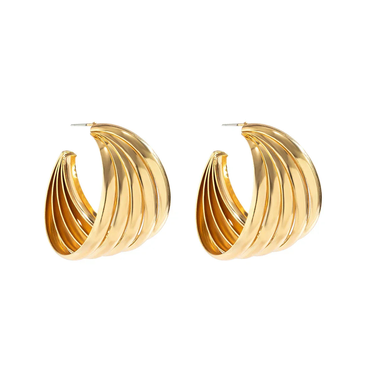 Classic Elegance - Créoles en métal stylées