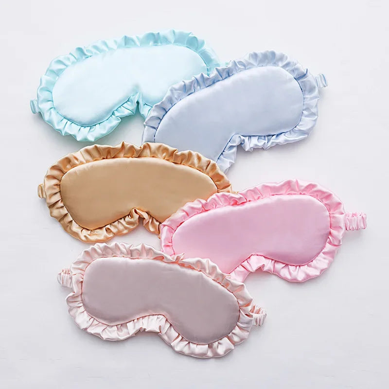 Ruffle - Soft Silk Sleep Mask with Delicate Ruffles