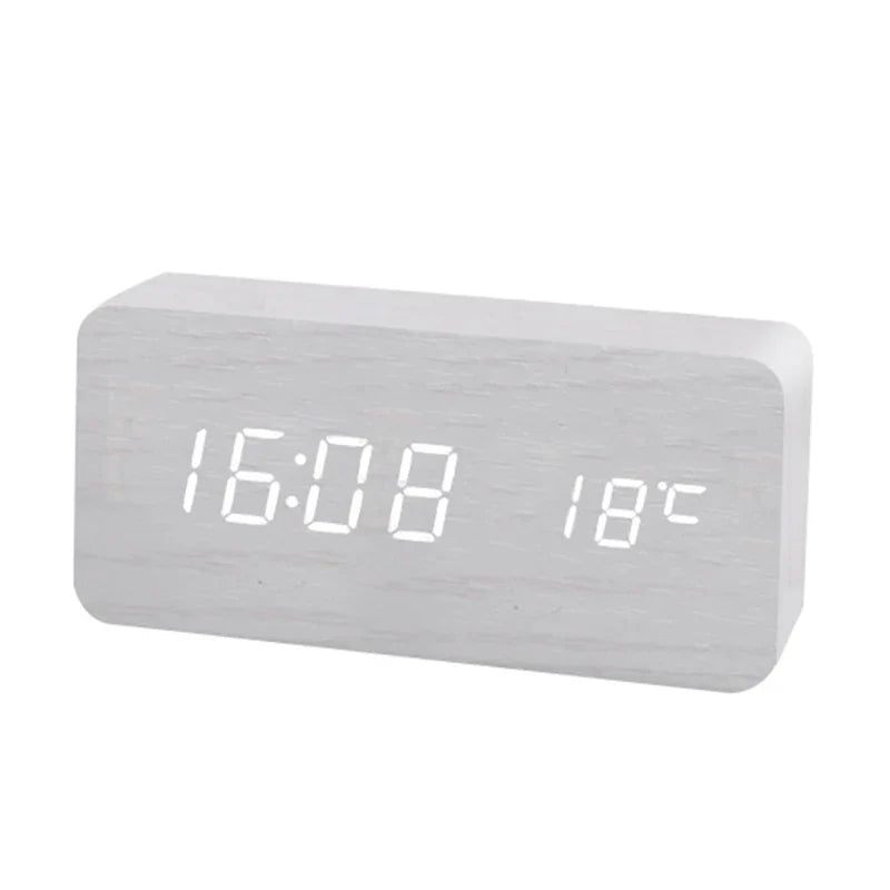 WoodTime - Natural Wood Digital Clock
