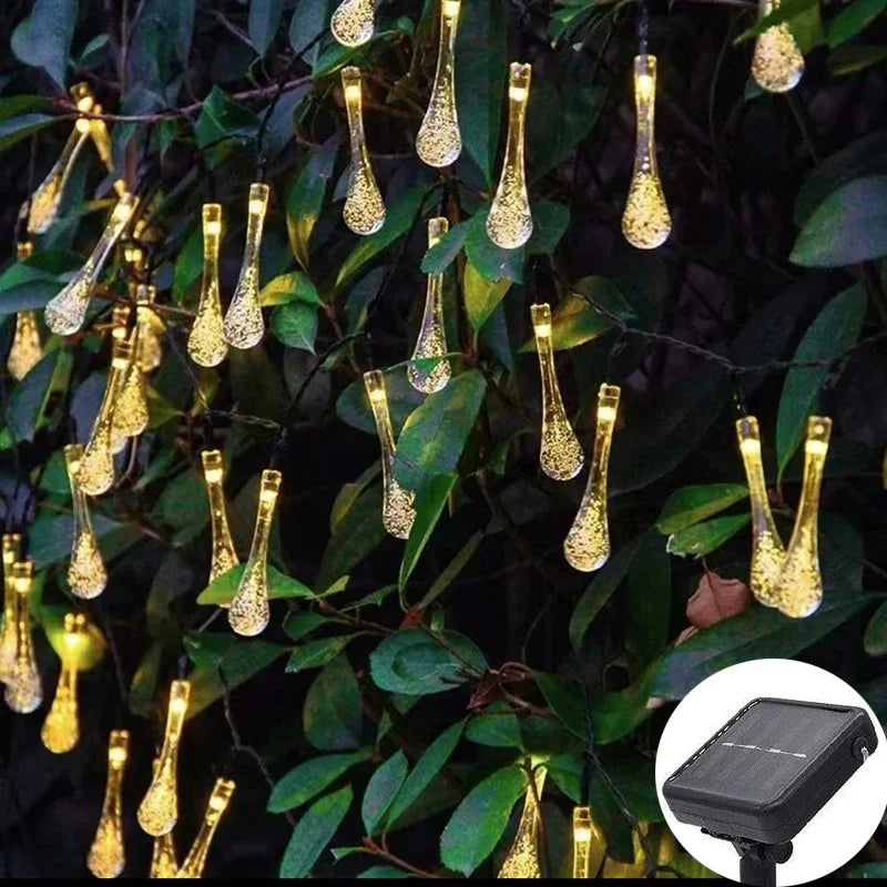 MagicGlow Solar String Lights - Flower Fairy Lights for Garden and Patio