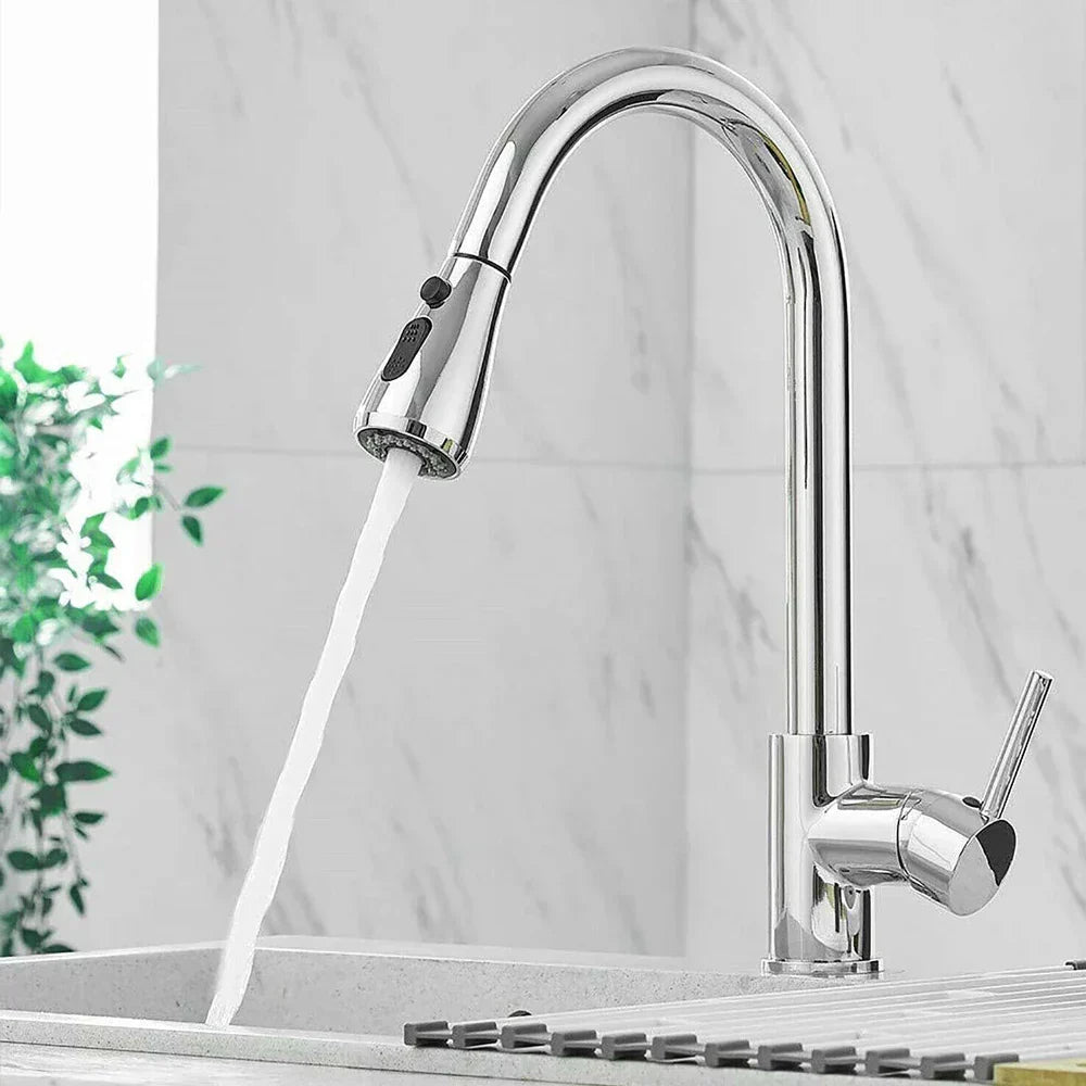 BlackStream - Modern Black Kitchen Faucet with Pull-Out Sprayer
