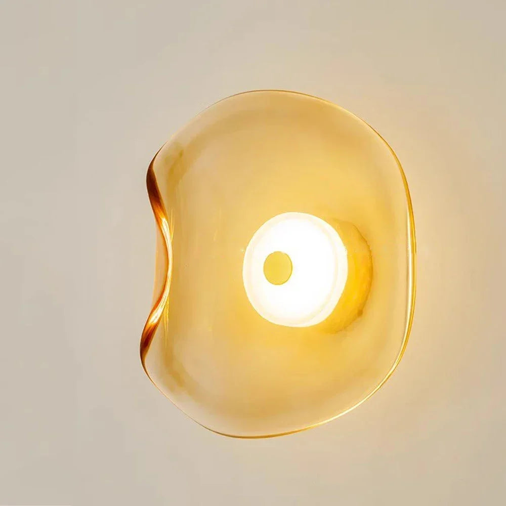 GlasLume - Modern Glass LED Wall Sconce for Bedroom