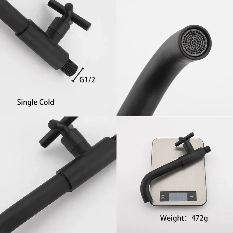 TorrentGlide - Waterfall Wall-Mounted Bathroom Faucet