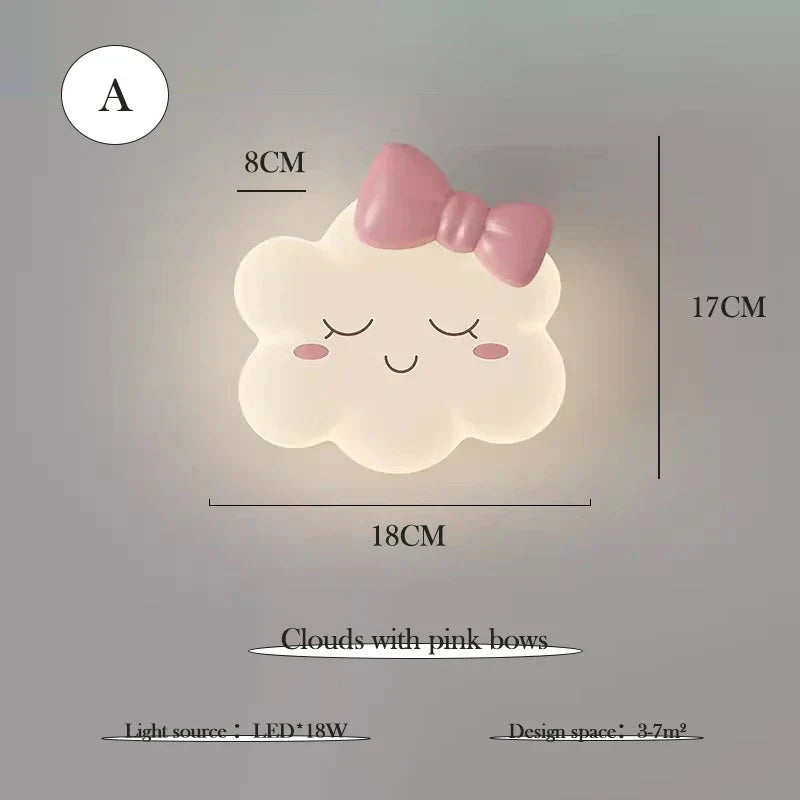 RomanticCloud Lamp - Cloud Wall Sconce for Kids' Bedroom