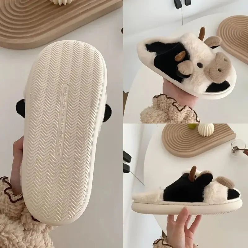 ComfortCow Slippers - Cozy Cow Slippers for Winter Days