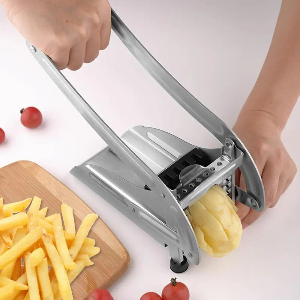 Fritzo Vegetable Cutter - Stainless Steel French Fry Cutter for Perfect Cuts