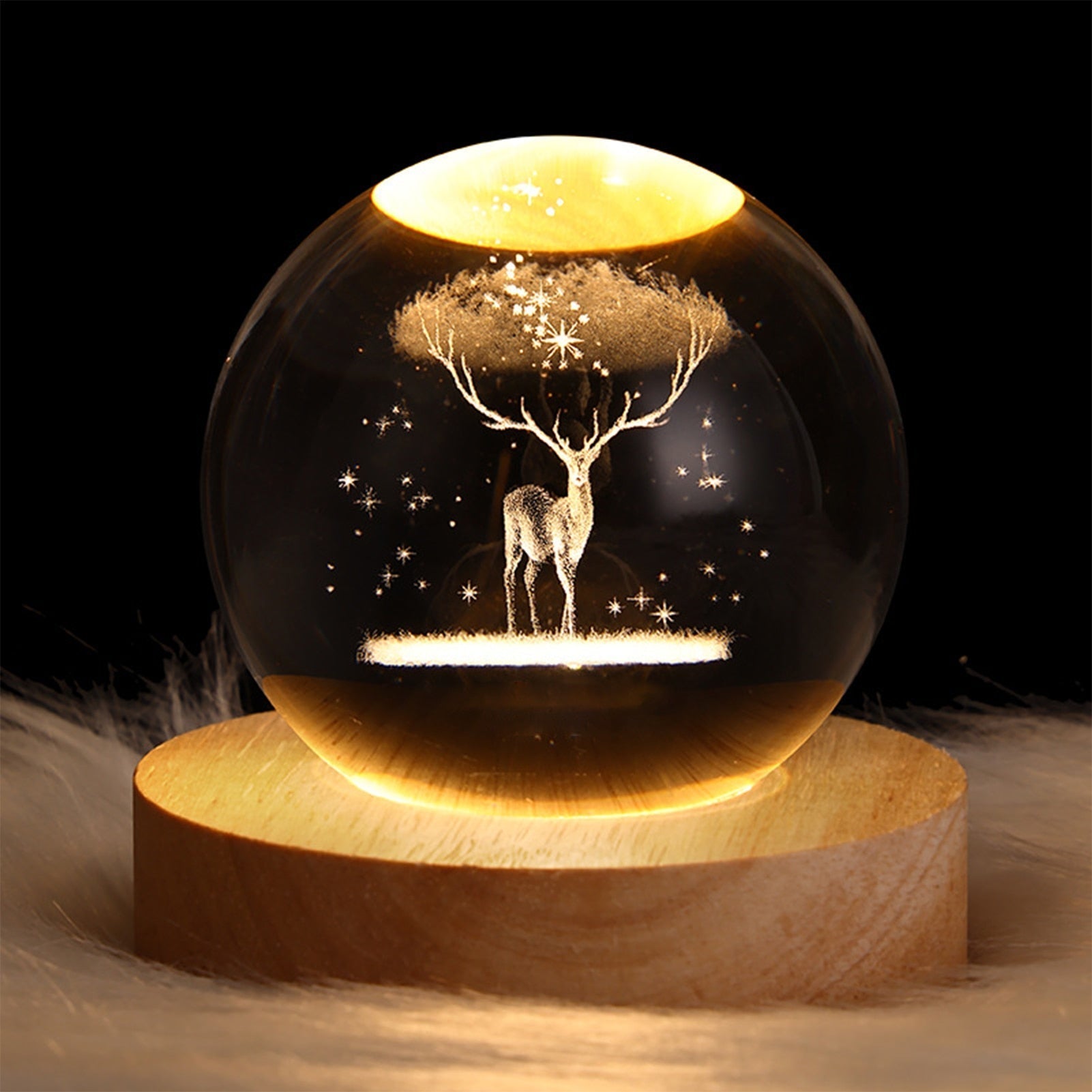 Crystal Light Ball – Sphère Lumineuse Enchantée Maison