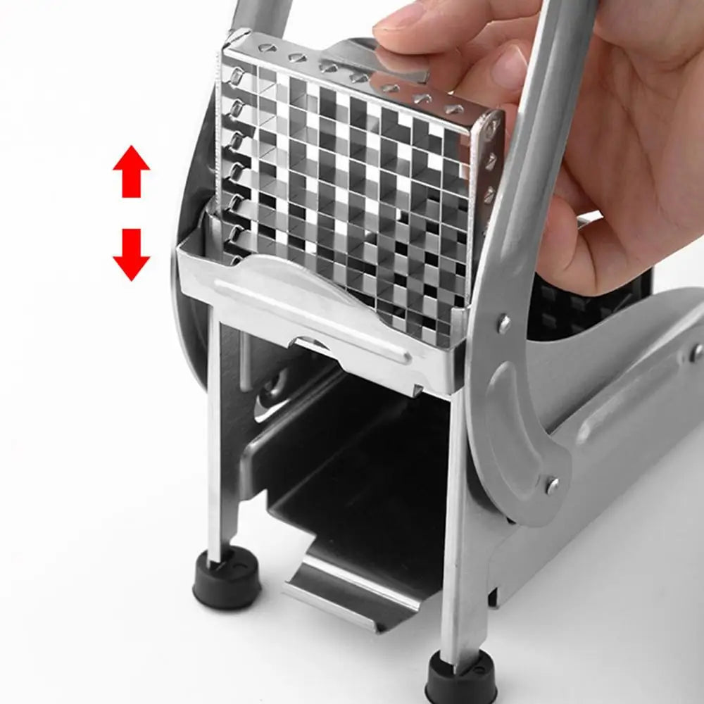 Fritzo Vegetable Cutter - Stainless Steel French Fry Cutter for Perfect Cuts